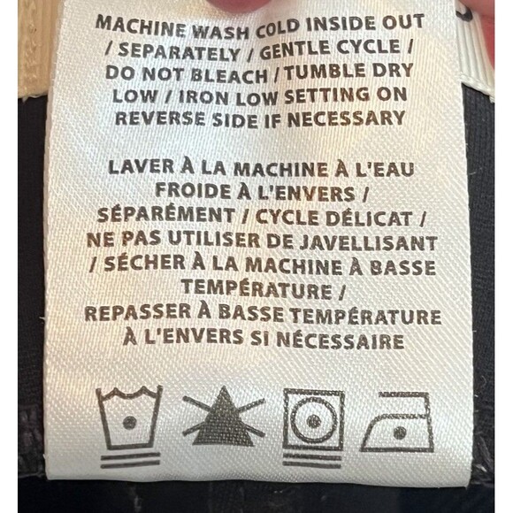 Parasuco Stretch Slim Zippered Pockets Pants Womens XS Black Goth Biker Witchy - Picture 5 of 5